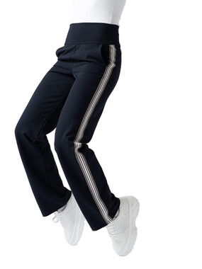 Zaggora Navy Lightweight Track Style Pants with Side Stripes Size 6